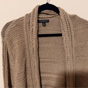 Ann Taylor Women's Taupe Knit Cardigan